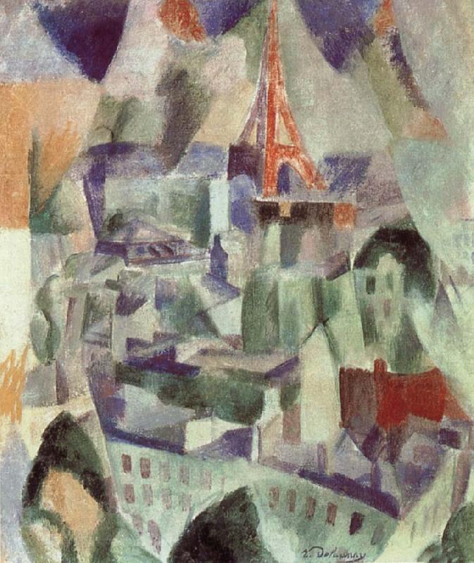 Delaunay, Robert The Window towards to City Spain oil painting art